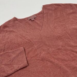 Barefoot Dreams Ultra Lite Women's M Pink Nylon V-Neck Tunic Sweater